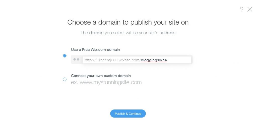 choose your domain